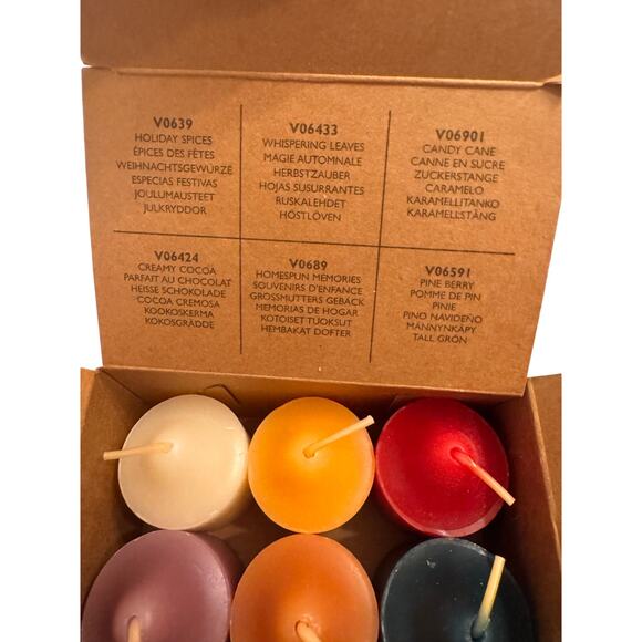 NIB PartyLite Vintage 2004 Holiday Sampler Votive Candles Set of 6 CS0262 - Picture 4 of 4